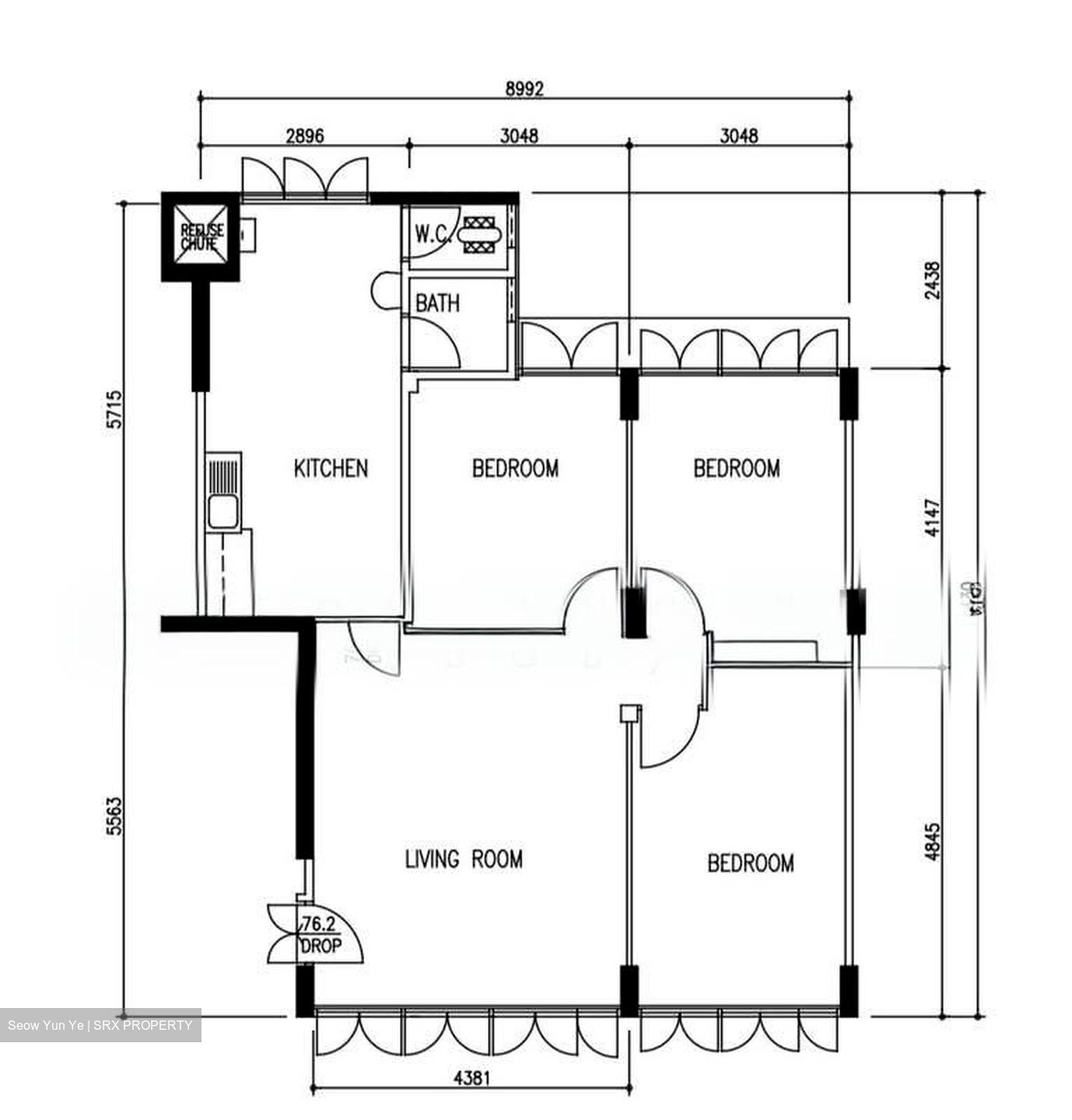Blk 214 Lorong 8 Toa Payoh (Toa Payoh), HDB 4 Rooms #540512791